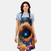 onderwaterkoraalvortex schort (Gedragen)