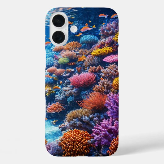 Onderwaterkoralen en marien leven in de oceaan nat Case-Mate iPhone case (Achterkant)