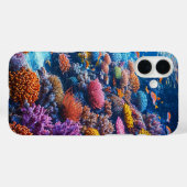 Onderwaterkoralen en marien leven in de oceaan nat Case-Mate iPhone case (Achterkant (horizontaal))
