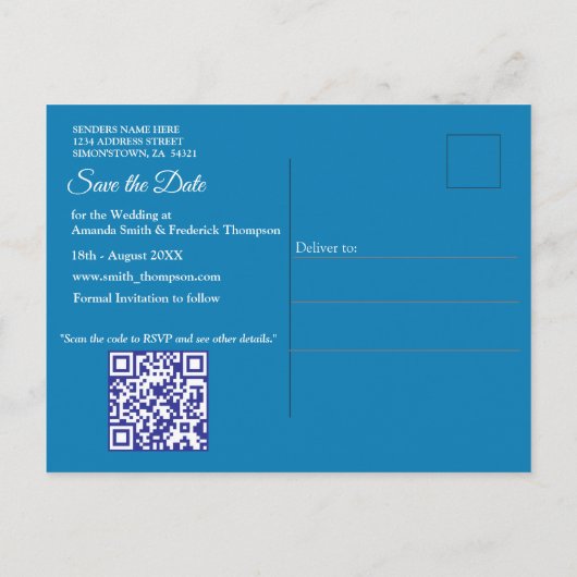 Onderwaterkunst van vis en koraal in acryl aankondigingskaart (Achterkant)