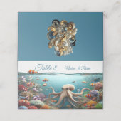 Onderwaterkunst van vis en koraal in acryl plaatskaartje (Buitenkant ongevouwen)