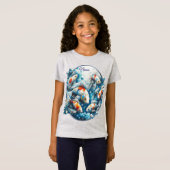 Onderwaterkunst van vis en koraal in acrylverf t-shirt (Voorkant volledig)