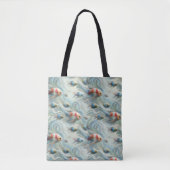 Onderwaterkunst van vis en koraal in acrylverf tote bag (Voorkant)