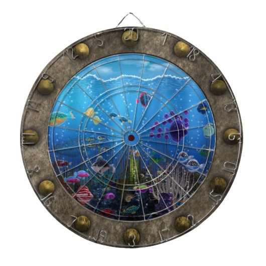 Onderwaterliefde - dartbord (Voorkant)