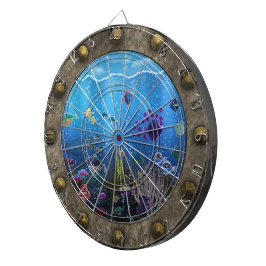 Onderwaterliefde - dartbord (Voorkant Rechts)