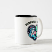 Onderwaterliefde Tweekleurige Koffiemok (Voorkant rechts)