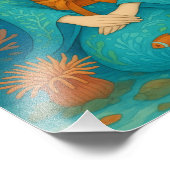 onderwaterprinses foto afdruk (Hoek)