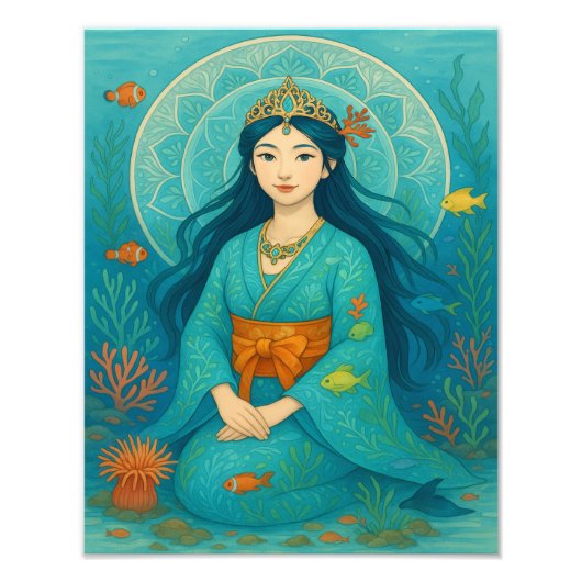 onderwaterprinses foto afdruk (Voorkant)