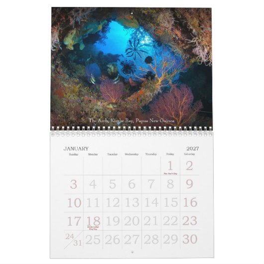 Onderwaterreis 2013 Scheepvaartkalender Kalender (Jan 2027)