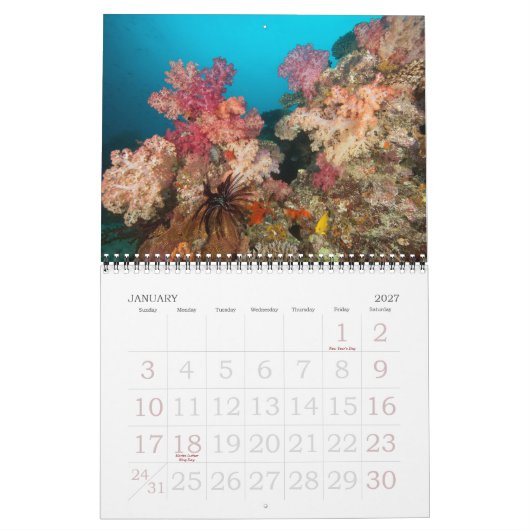 Onderwaterreizen 2011 kalender (Jan 2027)