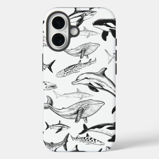onderwaterreuzenpatroon Case-Mate iPhone case (Achterkant)