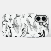 onderwaterreuzenpatroon Case-Mate iPhone case (Achterkant (horizontaal))