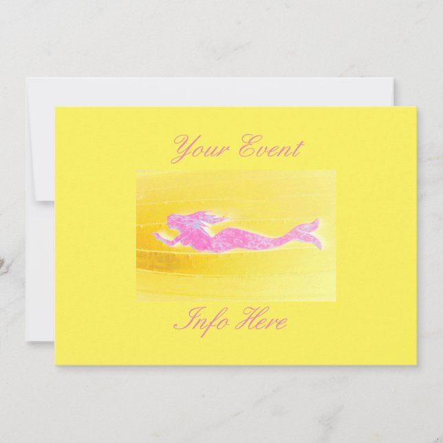 onderwaterroze zeemeermin zwemmen (Voorkant)