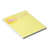 onderwaterroze zeemeermin zwemmen notitieblok (Schuin)