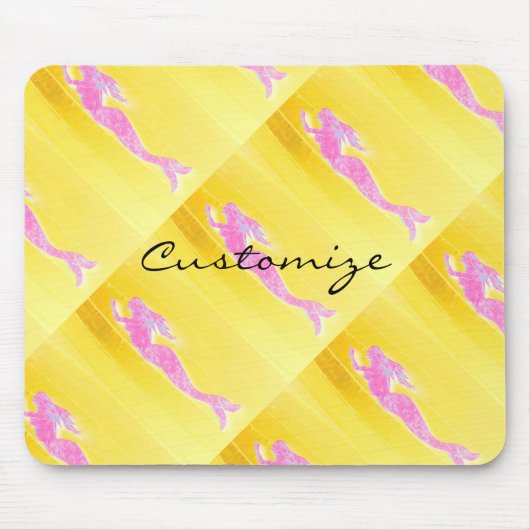 onderwaterroze zeemeerminnen zwemmen muismat (Voorkant)