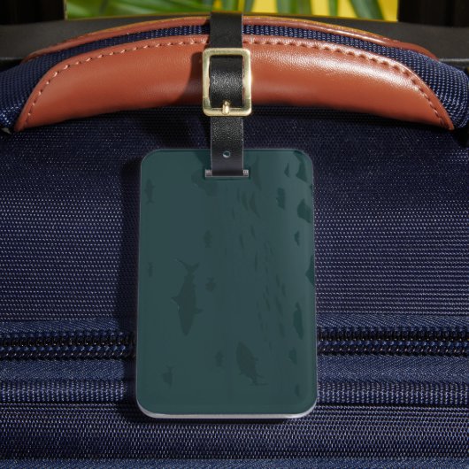 onderwaterscène bagagelabel (Voorkant Insitu 2)