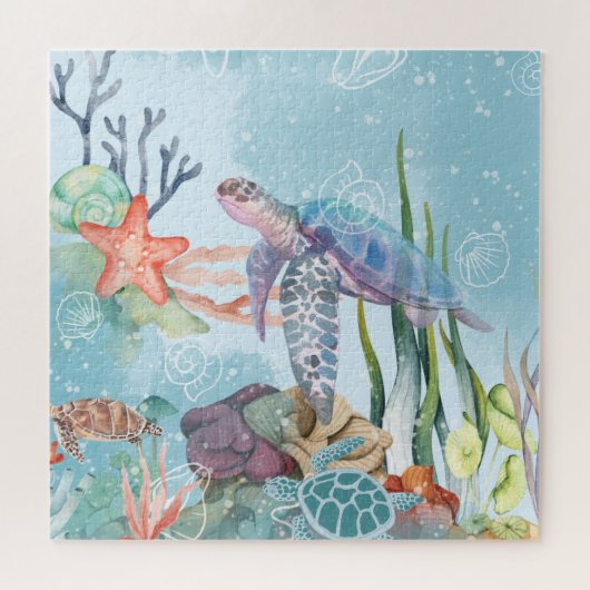 Onderwaterscène Legpuzzel (Horizontaal)