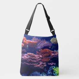 Onderwaterscène, oceaan, zee natuur scène crossbody tas