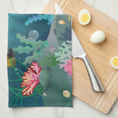 Onderwaterscène Theedoek (Quarter Fold)