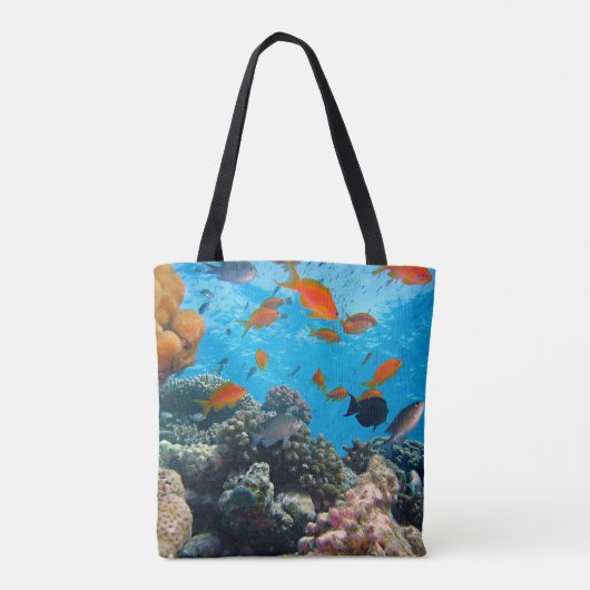 Onderwaterscène Tote Bag (Achterkant)