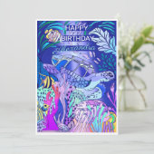 Onderwaterschildpad  kaart (Staand voorkant)