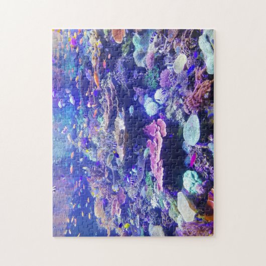 Onderwaterschool voor vissen en koralen Foto Legpuzzel (Verticaal)