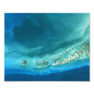 Onderwatersedimentformaties nabij Key West, Flor Foto Afdruk
