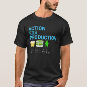 Onderwatersteden Herhaal kaartspel kledingtabel T-shirt