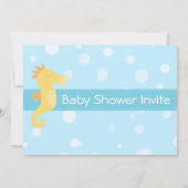 Onderwaterthema Baby shower uitnodigen Kaart (Achterkant)