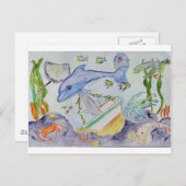 Onderwatervlies Briefkaart (Voorkant / Achterkant)
