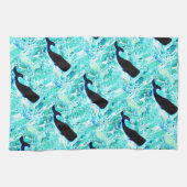 onderwaterwalvissen die Thunder_Cove zwemmen Theedoek (Horizontaal)