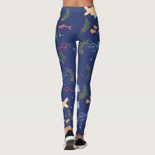 Onderwaterwereld Leggings (Achterkant)