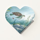 Onderwaterwereld met schildpad notitieboek (Achterkant)