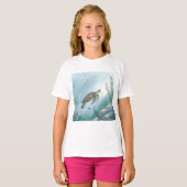 Onderwaterwereld met schildpad t-shirt (Voorkant volledig)