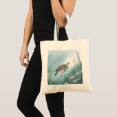 Onderwaterwereld met schildpad tote bag (Voorkant (product))