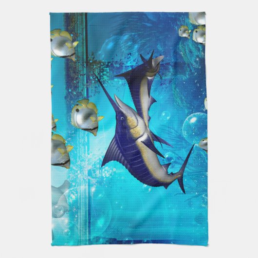 Onderwaterwereld Theedoek (Verticaal)