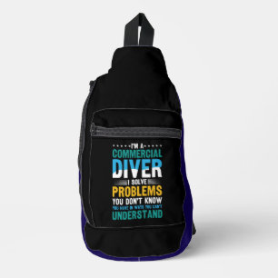 Onderwaterwonderen verkennen op een duikavontuur sling bag