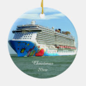 Onderweg afbreken, datum keramisch ornament (Achterkant)