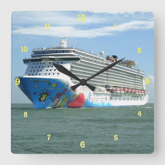 Onderweg afbreken vierkante klok (Voorkant)