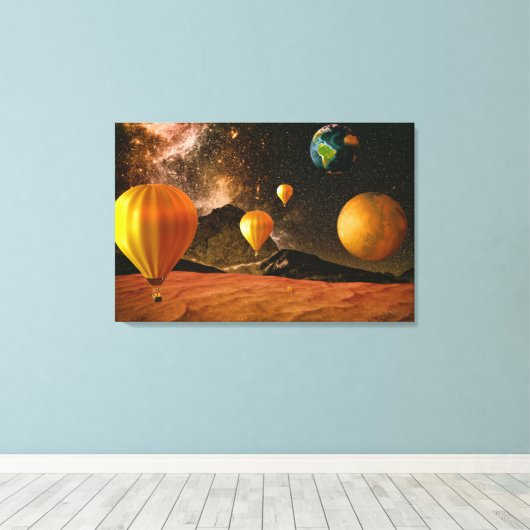 Onderweg Canvas Afdruk (Insitu (Houten vloer))