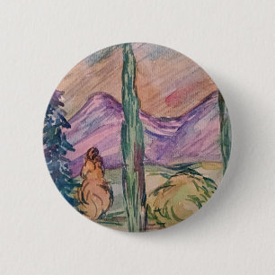 Onderweg naar Australië. Ronde Button 5,7 Cm