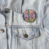 Onderweg naar Australië. Ronde Button 5,7 Cm (In situ)