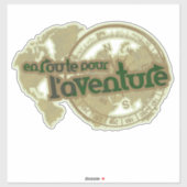 Onderweg naar avontuur reizen sticker (Vel)