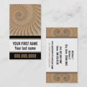 Onderweg Tan Spiraal Abstract Visitekaartje (Voorkant / Achterkant)