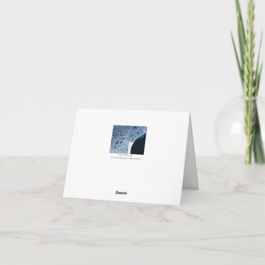 Onderweg voor Kerstmis Kaart (Achterkant)