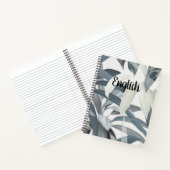  Onderwerp - Blue Cordyline Fruiticosa Notitieboek (Binnen)