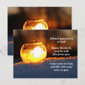 Onderwerp je aan God, Weersta de Duivel Jakobus 4: Briefkaart (Voorkant / Achterkant)