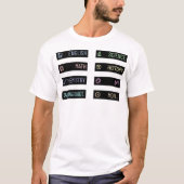 Onderwerp Labels Sticker Pack - Zwart met kleur IC T-shirt (Voorkant)