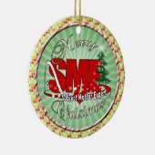 Onderwerp MKB-CHRISTMAS-deskundige Keramisch Ornament (Rechts)