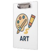 Onderwerp van de kunst – Paint Palette & Brush Klembord (Links)